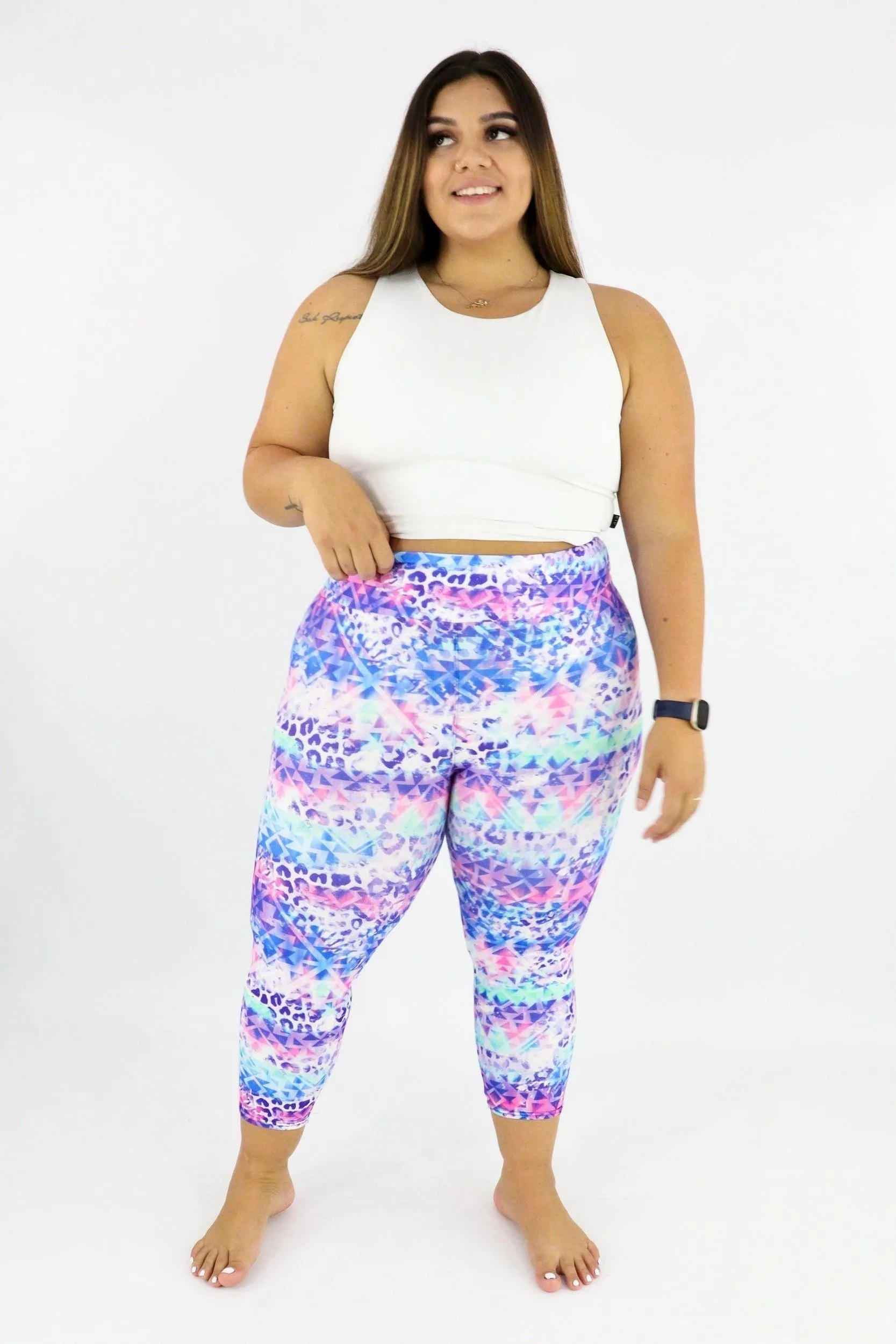 Tribal Safari - Casual Capri Leggings